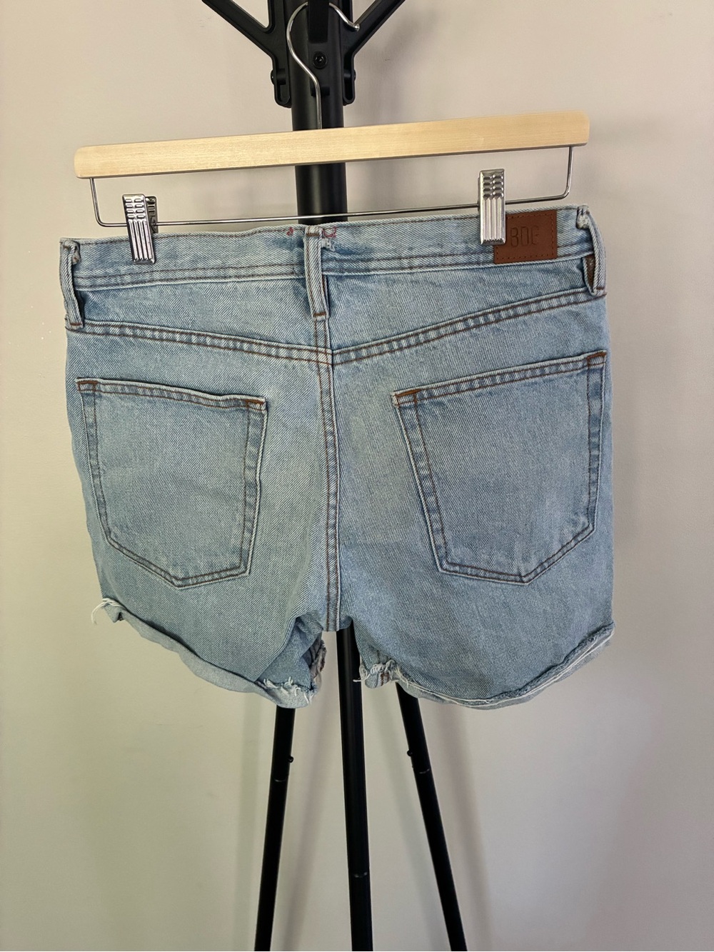 BDG Light Blue Denim Cutoff Shorts - Picture 3 of 3